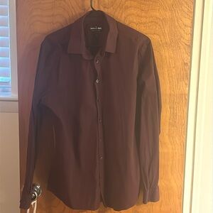 Express stretch, cotton, large slim dress shirt